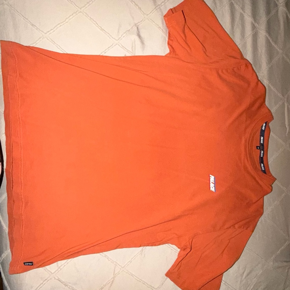 PALACE Orange Tee with Logo Patch